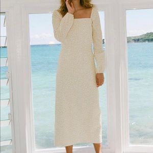 Coco Shop Long Sleeve Square Neck Line in Soft Yellow